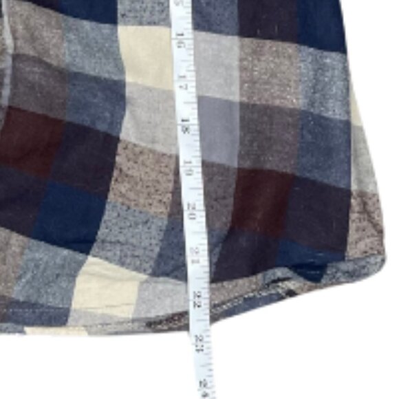 Rustic Outfitters Women's Plaid Lace Hooded Button Shirt Medium Capsule Cotton - Picture 5 of 7